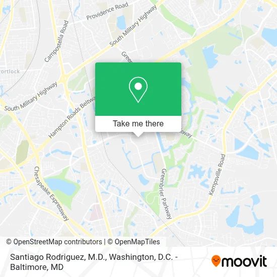 Santiago Rodriguez, M.D. map