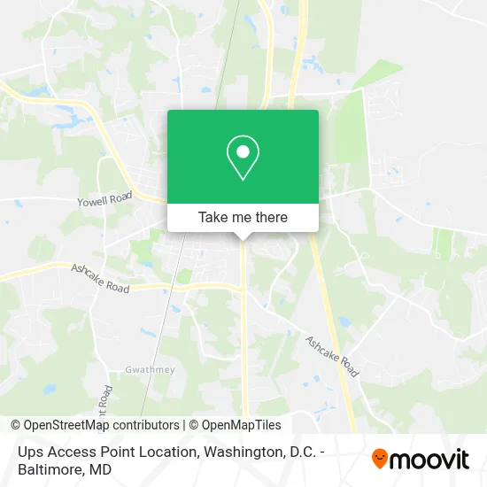 Ups Access Point Location map