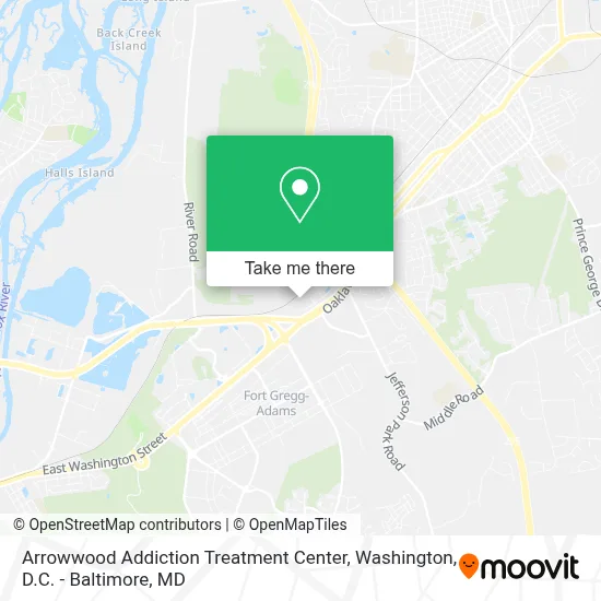 Arrowwood Addiction Treatment Center map