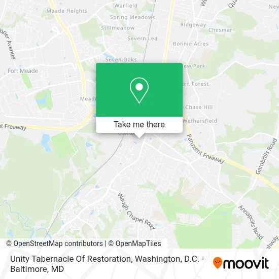 Unity Tabernacle Of Restoration map