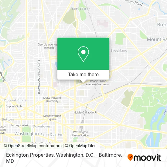Eckington Properties map