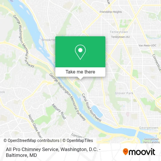 All Pro Chimney Service map