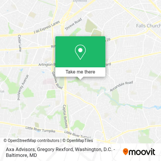 Axa Advisors, Gregory Rexford map