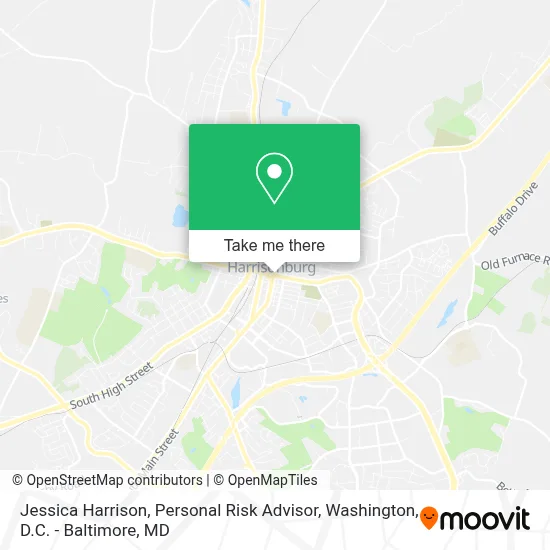 Jessica Harrison, Personal Risk Advisor map