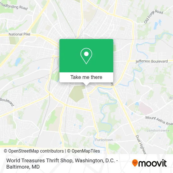 World Treasures Thrift Shop map