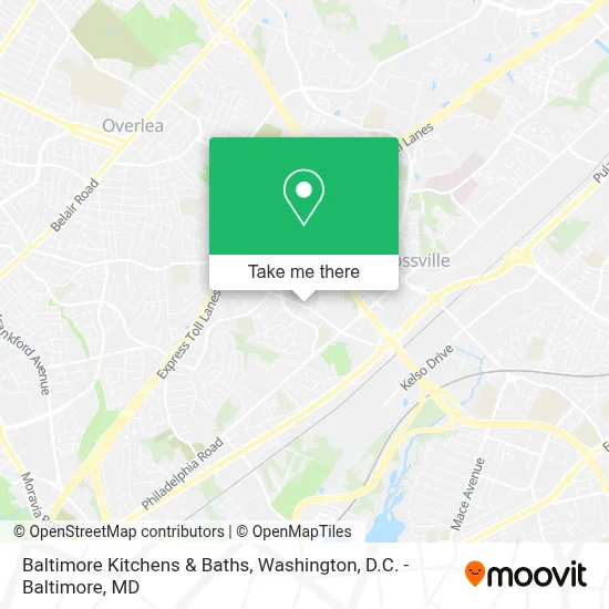 Baltimore Kitchens & Baths map