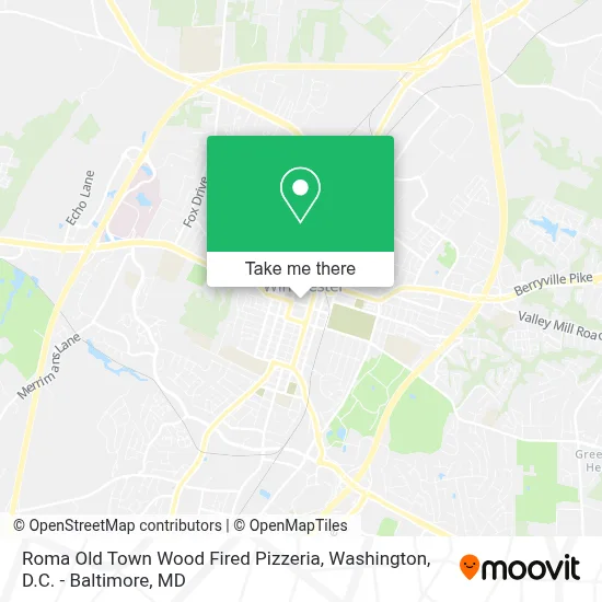 Roma Old Town Wood Fired Pizzeria map