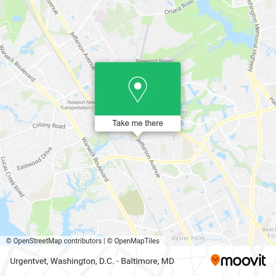 Urgentvet map
