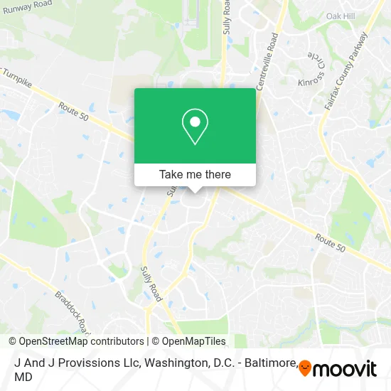 J And J Provissions Llc map