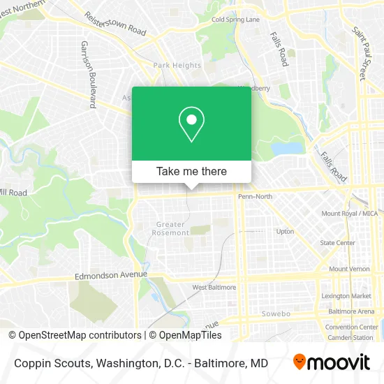 Coppin Scouts map