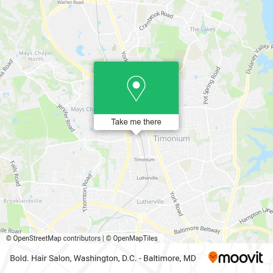 Bold. Hair Salon map