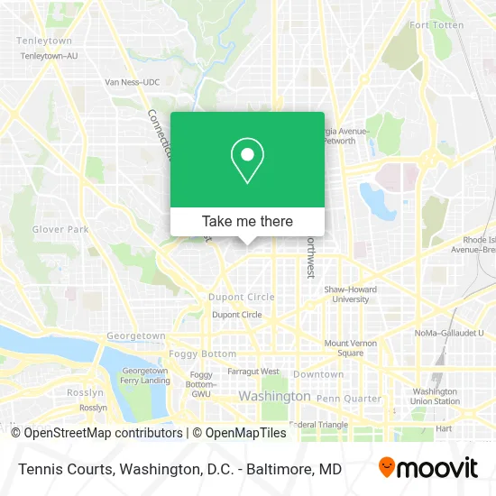 Tennis Courts map