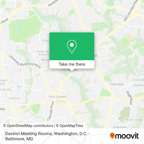 Davinci Meeting Rooms map