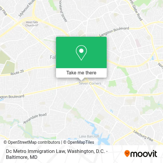 Dc Metro Immigration Law map