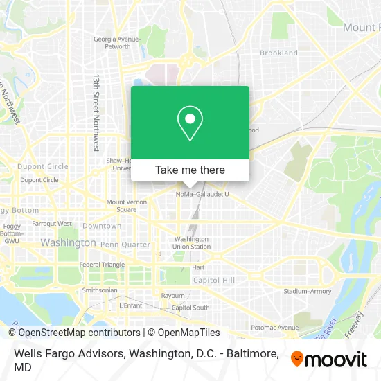 Wells Fargo Advisors map