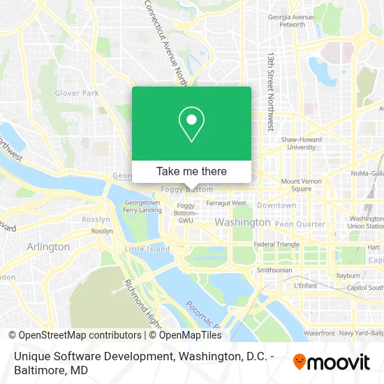 Unique Software Development map