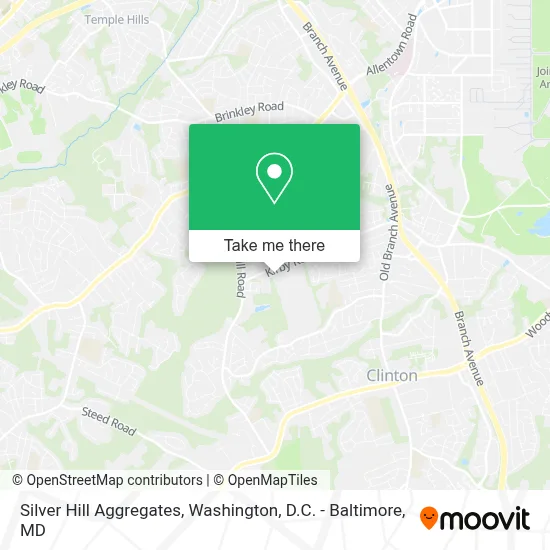 Silver Hill Aggregates map