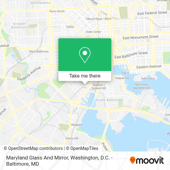 Maryland Glass And Mirror map
