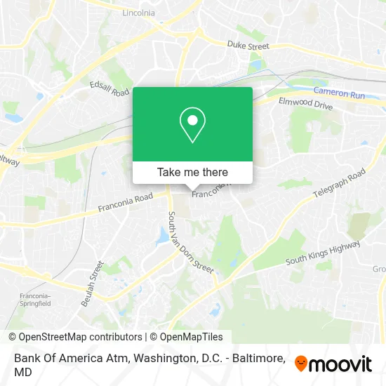 Bank Of America Atm map
