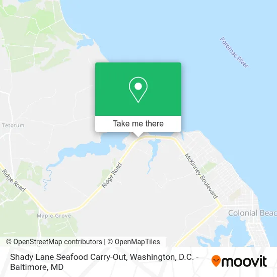 Shady Lane Seafood Carry-Out map
