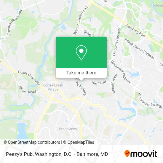 Peezy's Pub map