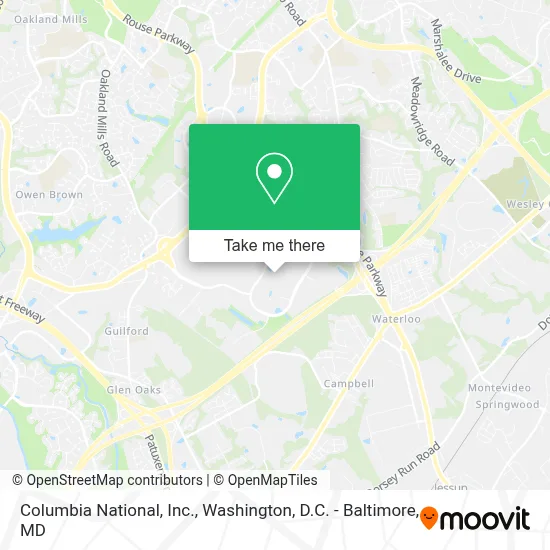 Columbia National, Inc. map