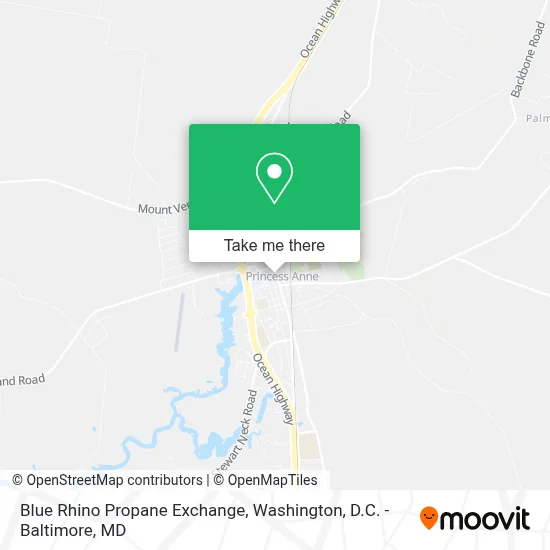 Blue Rhino Propane Exchange map
