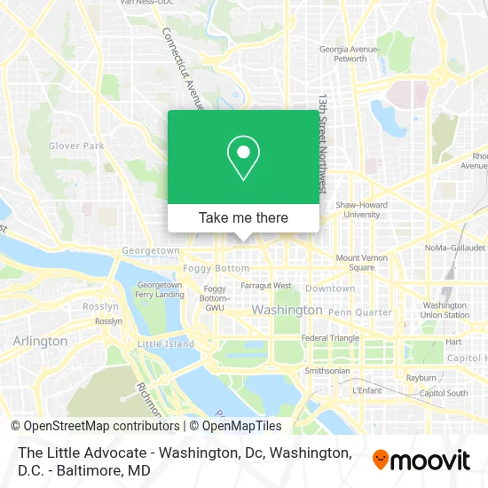 The Little Advocate - Washington, Dc map