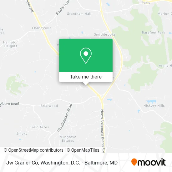 Jw Graner Co map