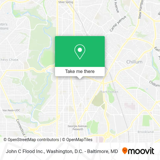 John C Flood Inc. map