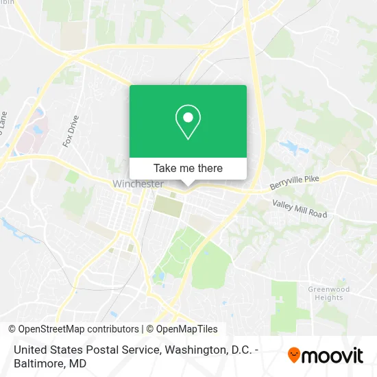 United States Postal Service map
