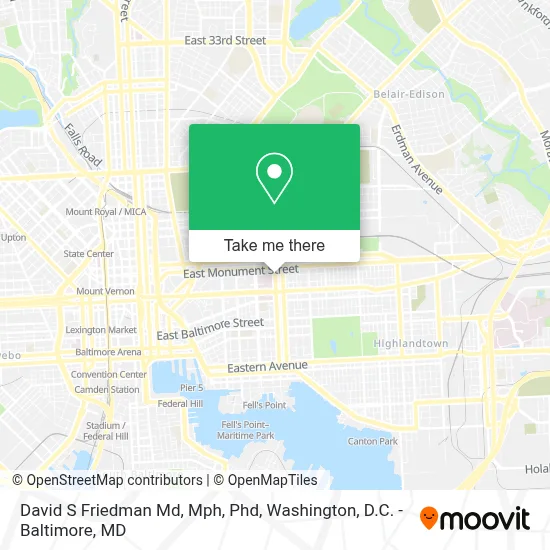 David S Friedman Md, Mph, Phd map