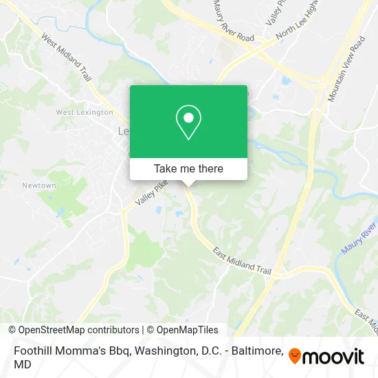 Foothill Momma's Bbq map
