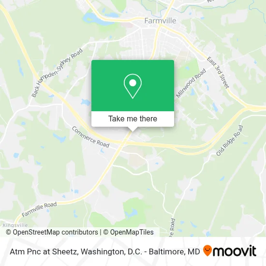 Atm Pnc at Sheetz map