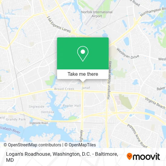 Logan's Roadhouse map