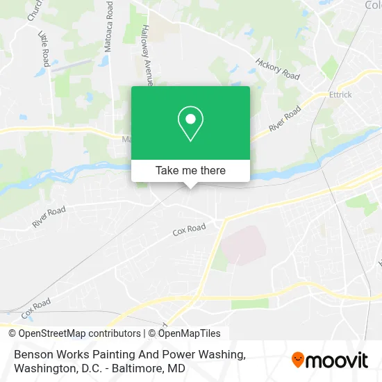 Benson Works Painting And Power Washing map