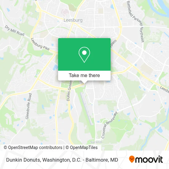 Dunkin Donuts map