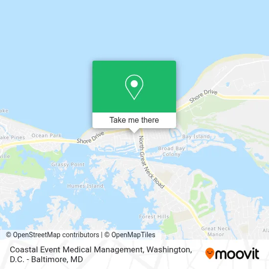 Coastal Event Medical Management map