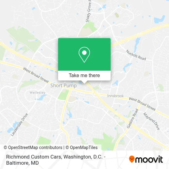 Richmond Custom Cars map
