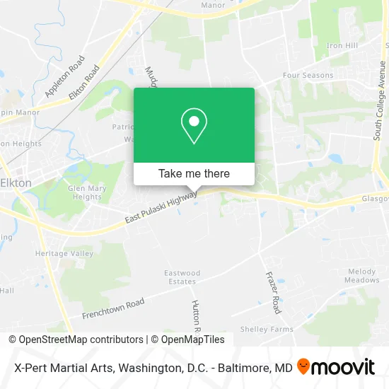 X-Pert Martial Arts map