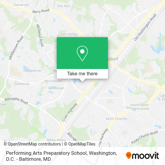Performing Arts Preparatory School map