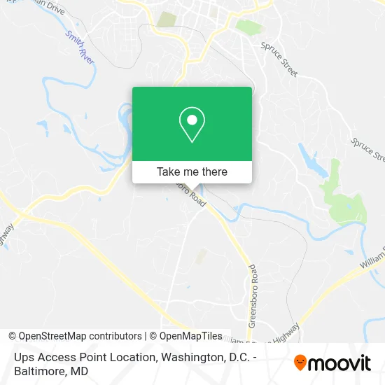 Ups Access Point Location map