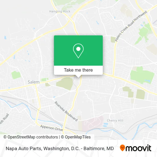 Napa Auto Parts map