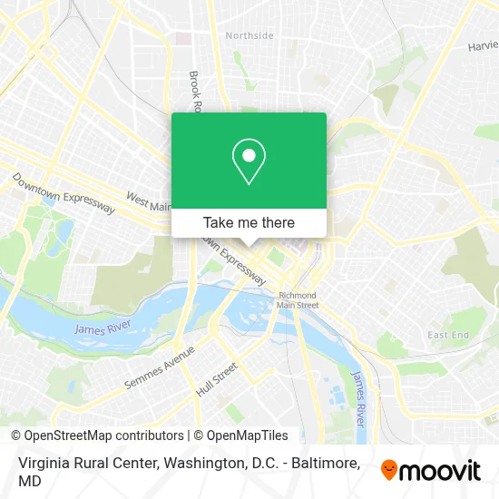 Virginia Rural Center map