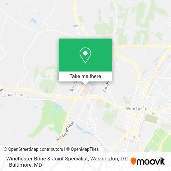 Winchester Bone & Joint Specialist map