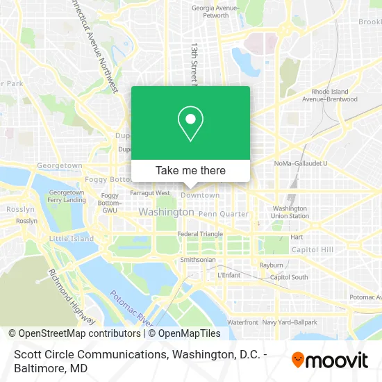 Scott Circle Communications map