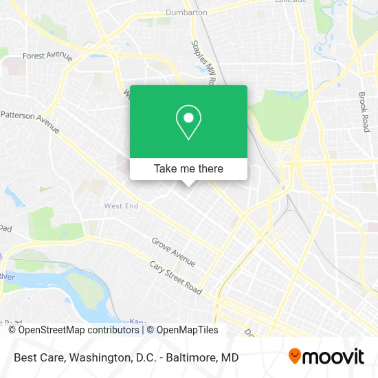 Best Care map