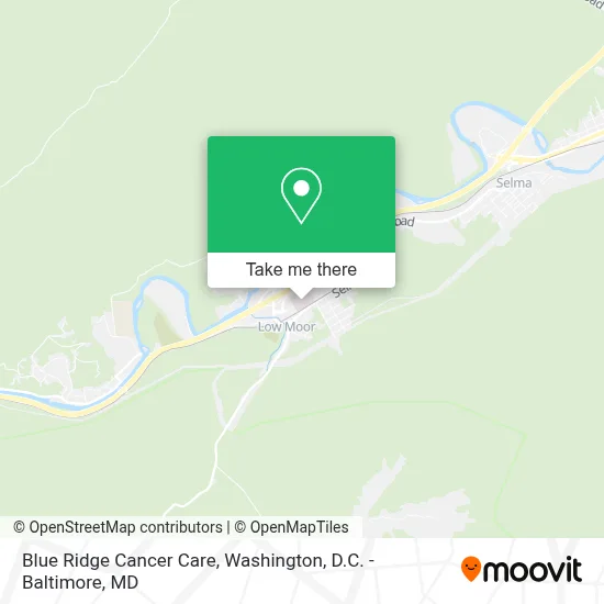 Blue Ridge Cancer Care map