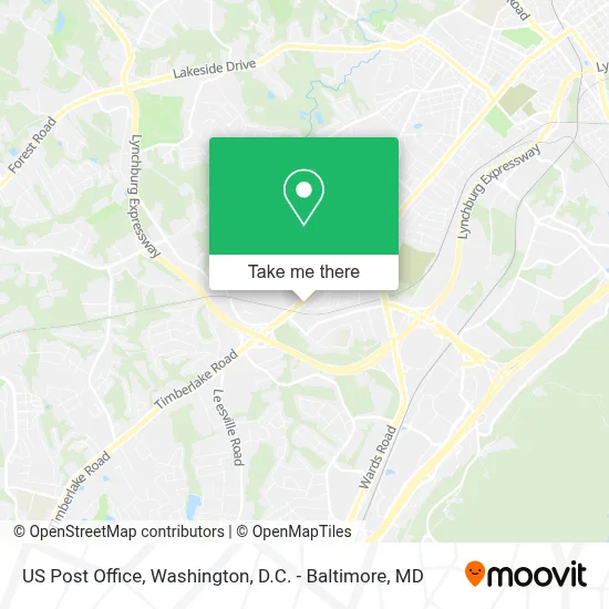 Us Post Office map