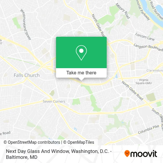 Next Day Glass And Window map